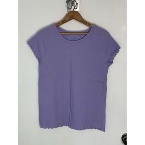 Thereabouts Girls Lavender Purple waffle Top XXL